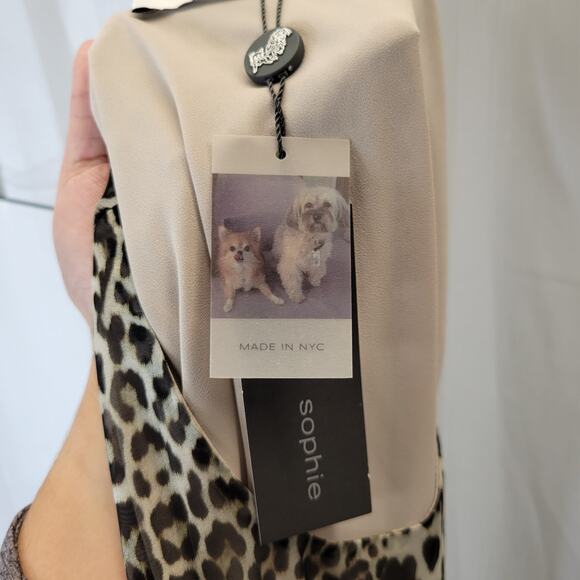 Lola & Sophie Leopard Print Poly Silk Sleeveless Tunic, M, NWT - Picture 12 of 13